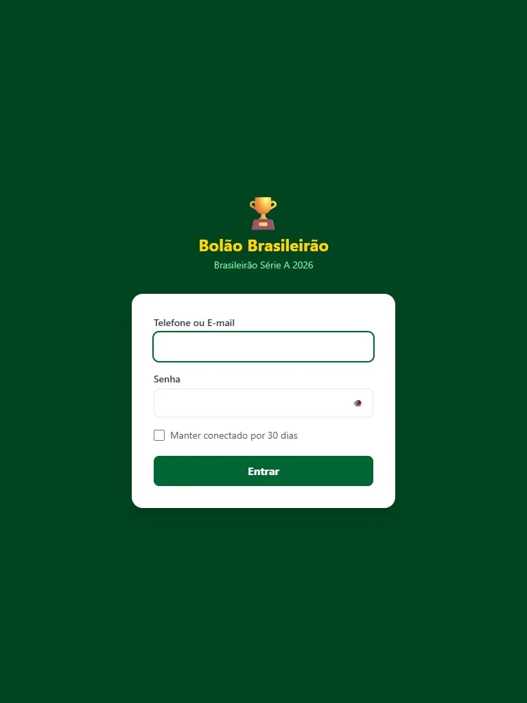 Bolao Brasileirao — Tablet